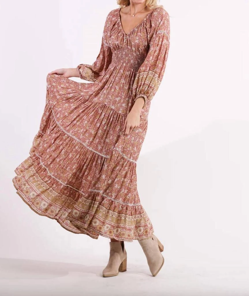 fitted lace wedding dress Escape by OQ Ella Maxi Dress