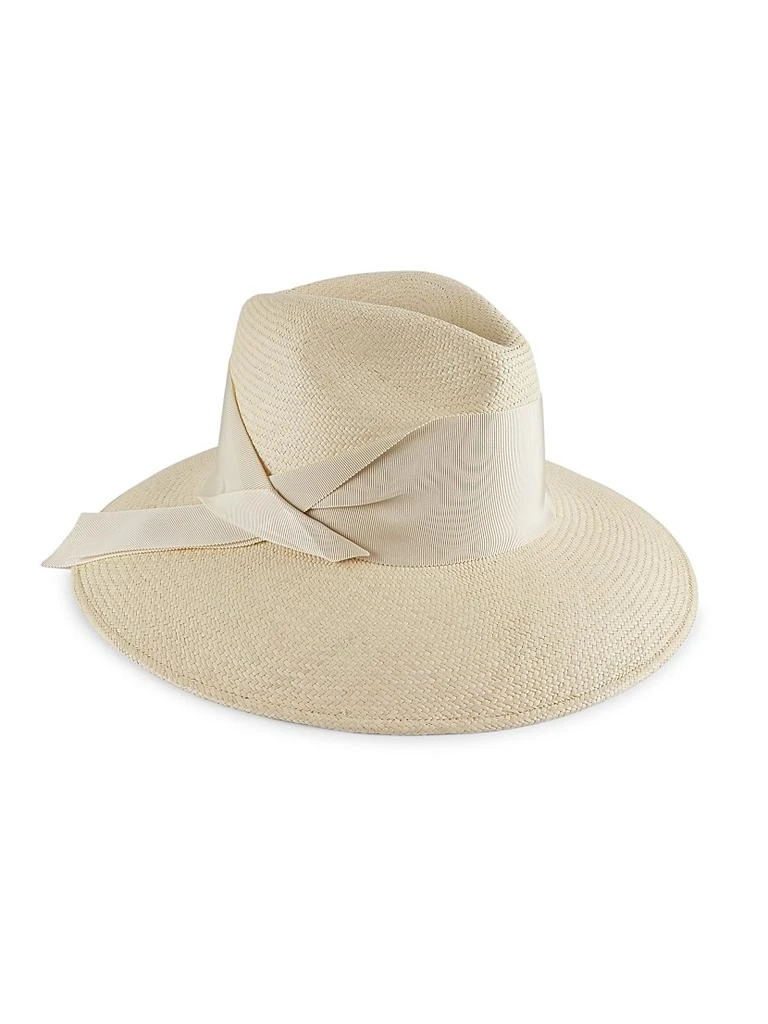 Freya Gardenia Straw Fedora Hat 1