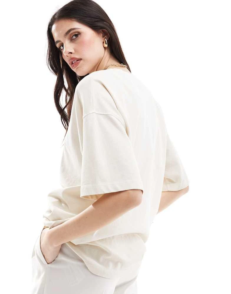 4th & Reckless 4th & Reckless California logo oversized t-shirt in cream 4