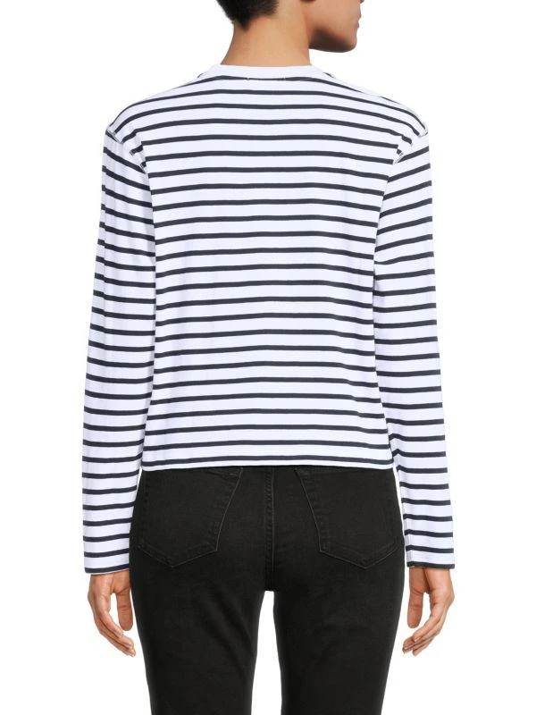 ATM Anthony Thomas Melillo Jersey Stripe Long Sleeve Tee 2