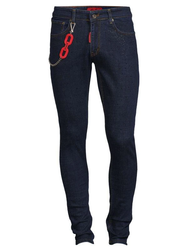Elie Balleh Dark Wash Skinny Jeans 3