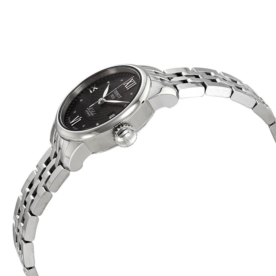 Tissot Tissot Le Locle Automatic Black Diamond Dial Ladies Watch T41.1.183.56