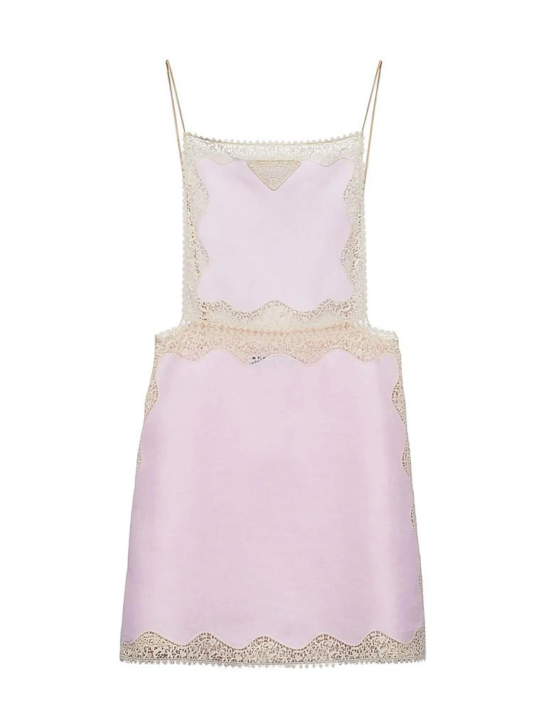chinese dress ladies Tia Linen Mini Dress Blush – VRG GRL main image 1