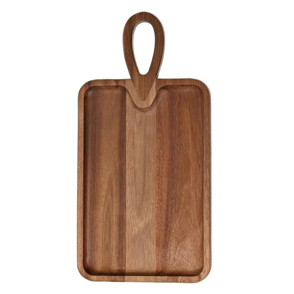 American Atelier Acacia Wood Cutting Board with Handle 1