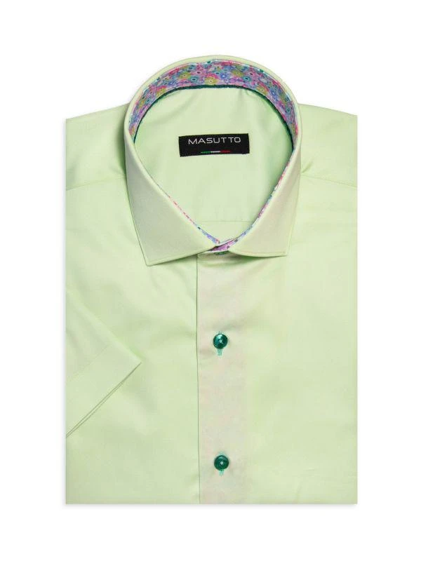 Masutto Classic Fit Cutaway Collar Dress Shirt 1