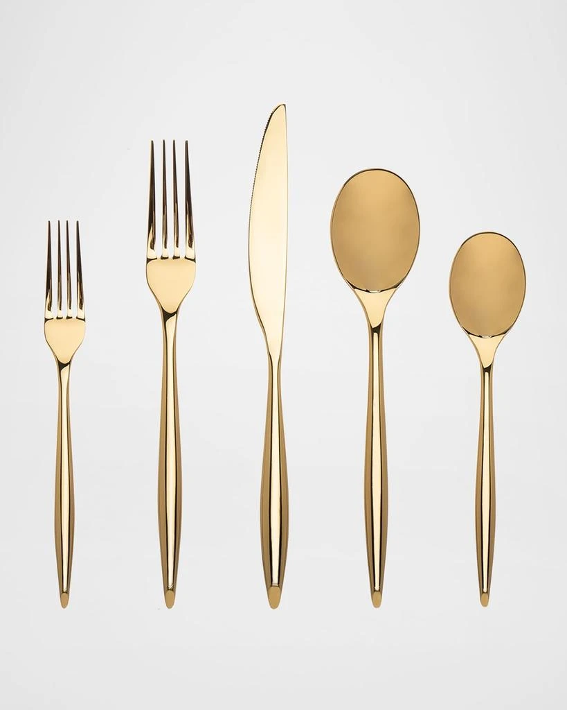 Godinger Milano Shiny Gold 20-Piece Flatware Set - 18/10 1