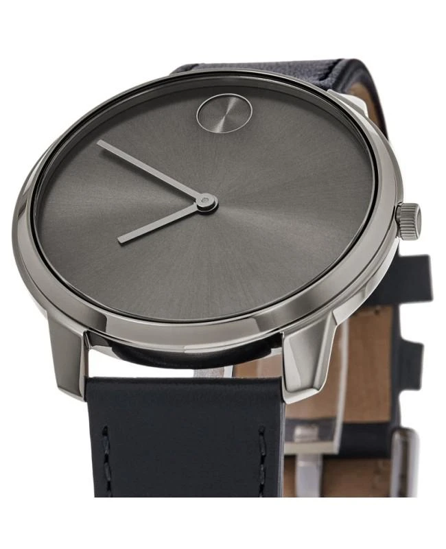 Movado Movado Bold Thin Grey Dial Blue Leather Strap Men
s Watch 3600586 2