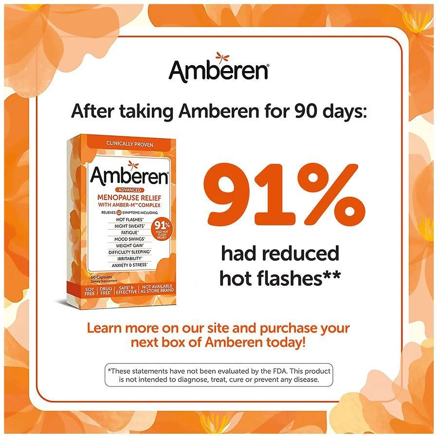 Amberen Multi-Symptom Menopause Relief Capsules 8