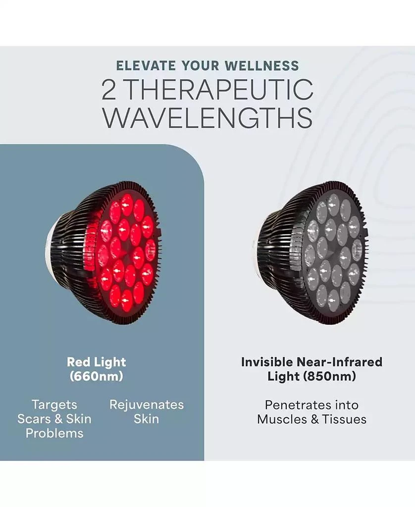 LifePro InfraGlow NIR 
Red Light Therapy Lamp with 18 LEDs – Infrared Therapy for Pain Relief, Skin Wellness, and Recovery 7