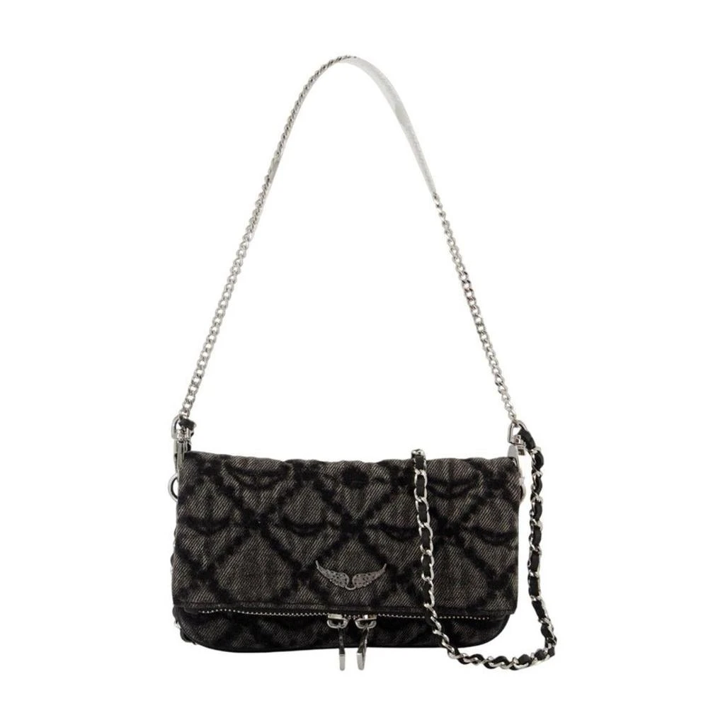 ZADIG 
VOLTAIRE Rock Nano Wallet On Chain - Cotton - Grey