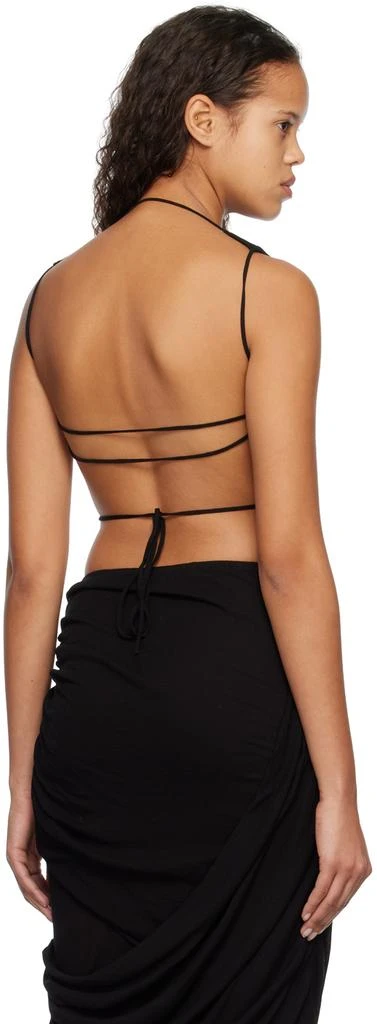 Subtle Le Nguyen Black Draped Tank Top 3