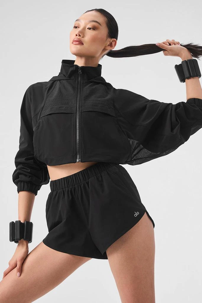 Alo Cropped Playmaker Jacket - Black 3