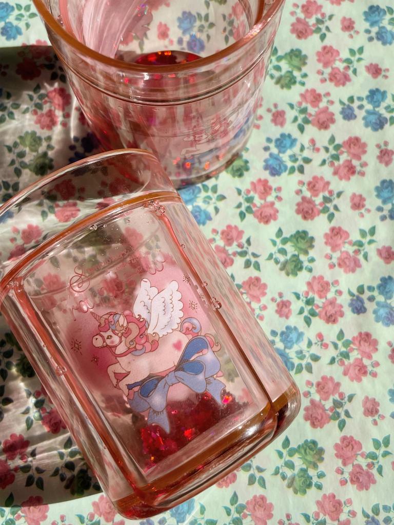 Konges Slojd Girls 2 Pack Glitter Cups in Pink (9cm)