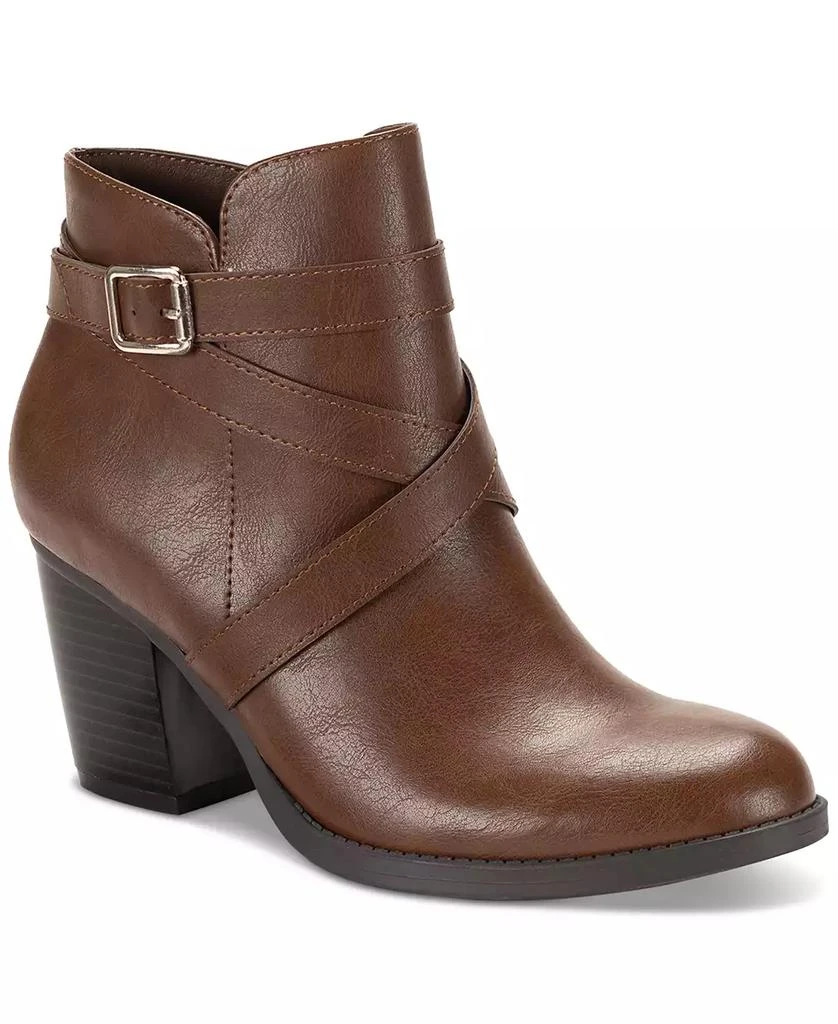 Style & Co Women's Zetaa Strappy Belt-Heel Booties, Created for Macy's 1