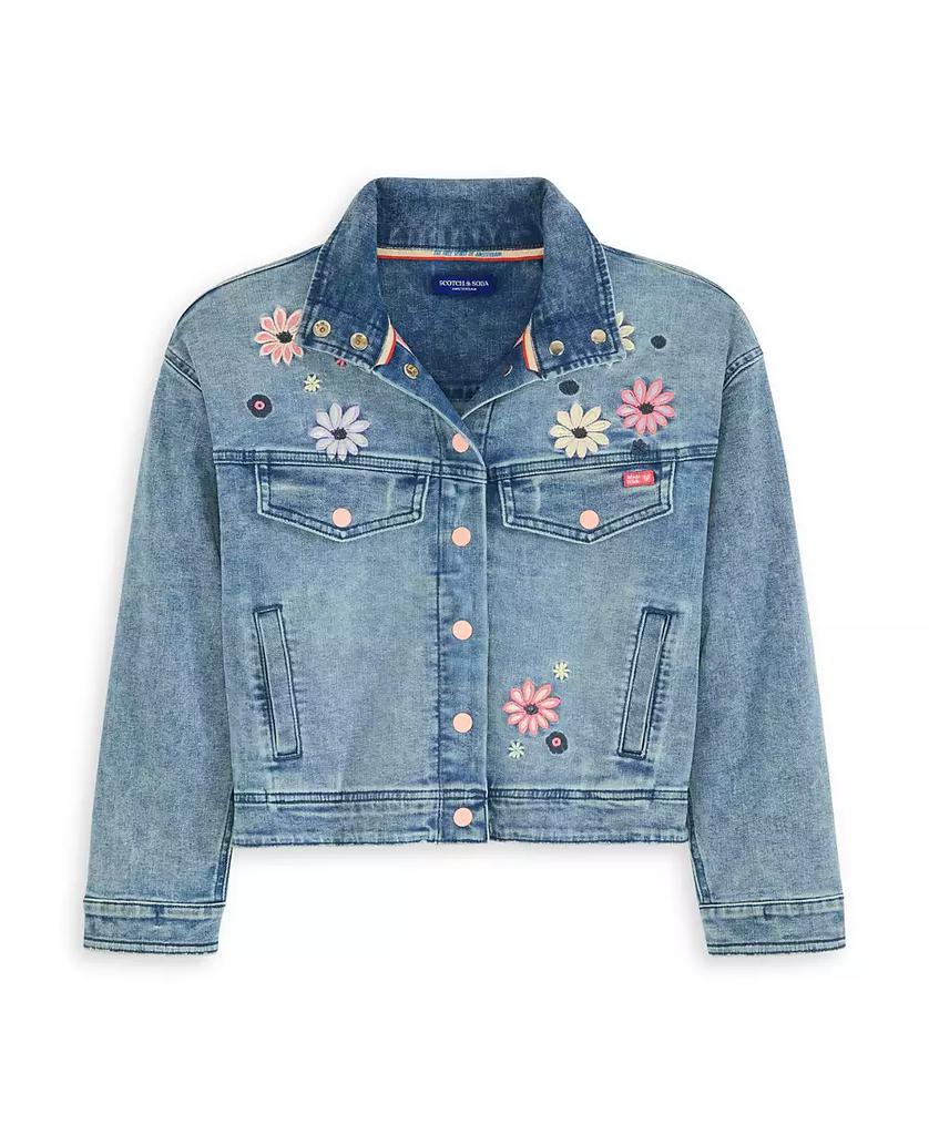 Scotch & Soda Big Girls Denim Group Stretch Jacket