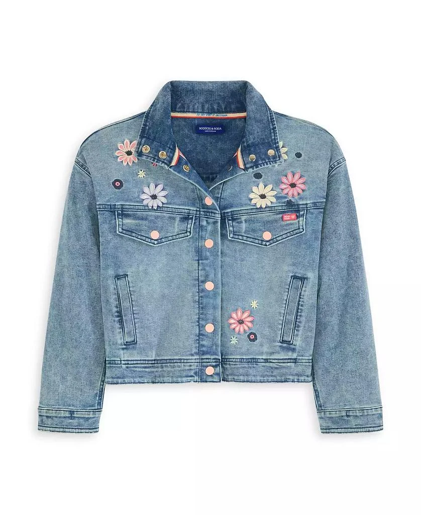 Scotch & Soda Big Girls Denim Group Stretch Jacket 1