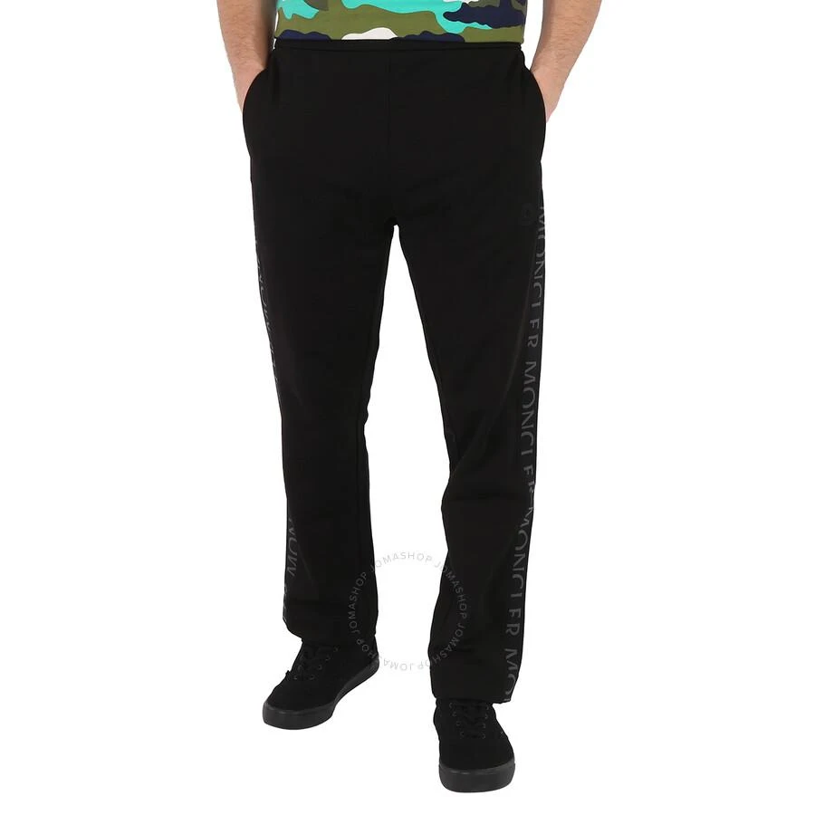 Moncler Men's Black Logo-Print Track Pants 1