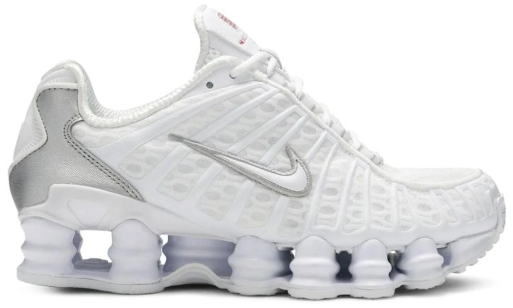 NIKE Shox TL White Metallic Silver 1