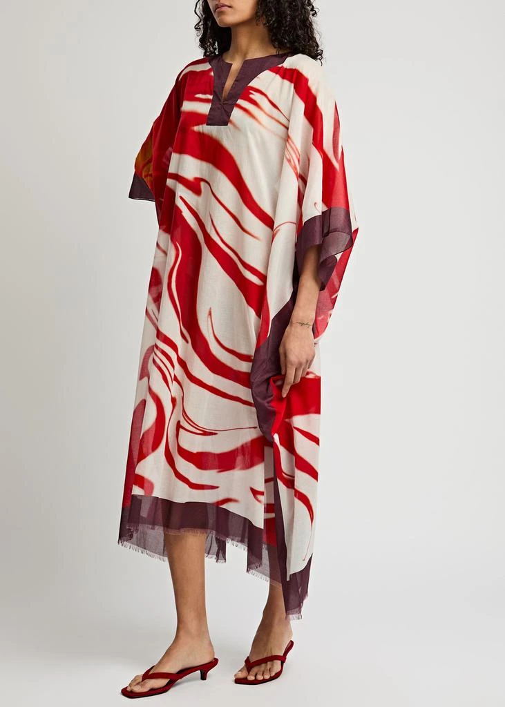 DRIES VAN NOTEN Cartland printed cotton kaftan dress 4