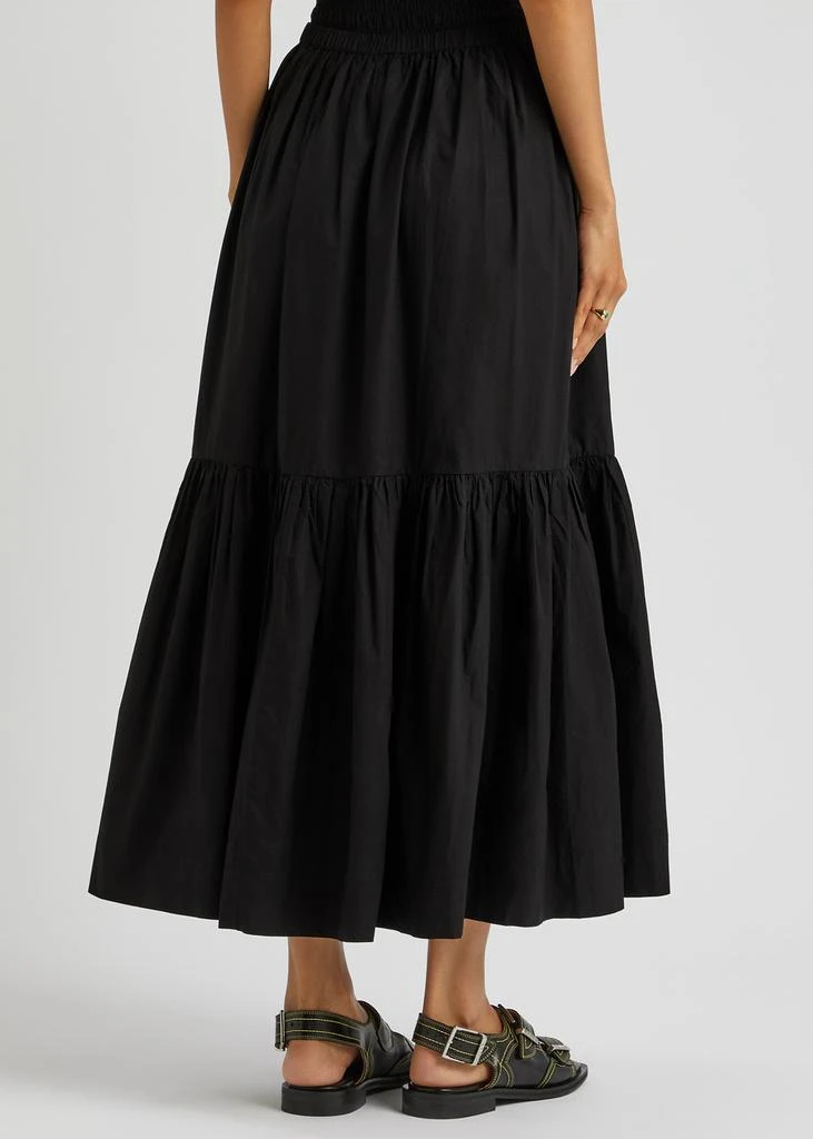 Ganni Cotton-poplin maxi skirt 3