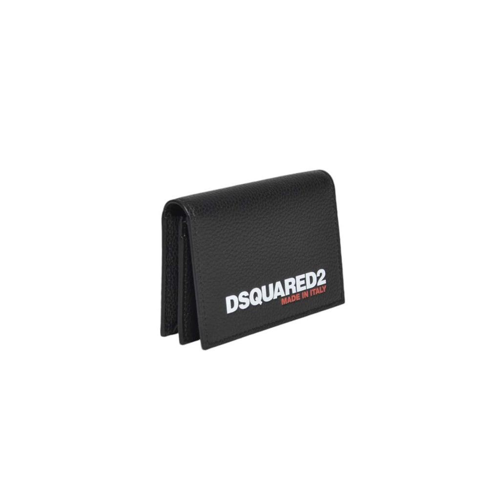 DSQUARED2 Black Leather Bob Bi-Fold Cardholder