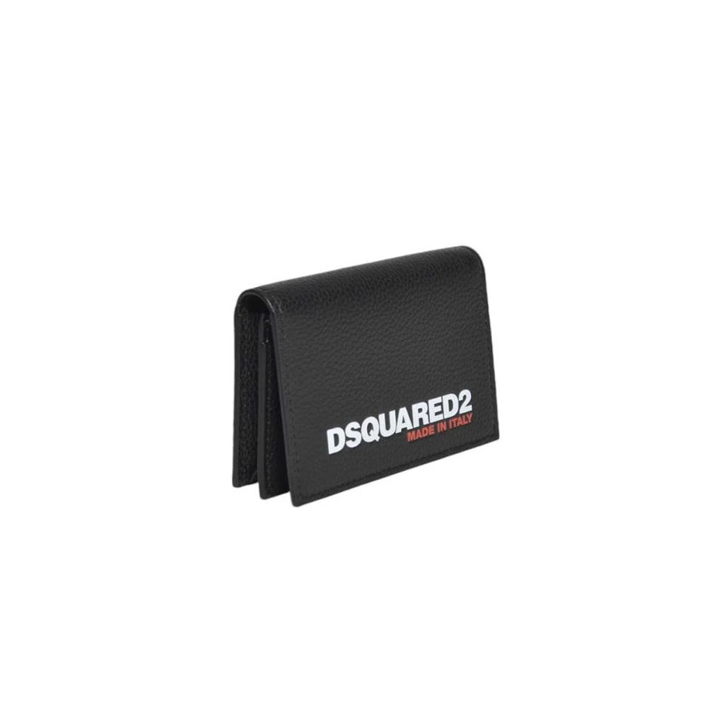 DSQUARED2 Black Leather Bob Bi-Fold Cardholder 2