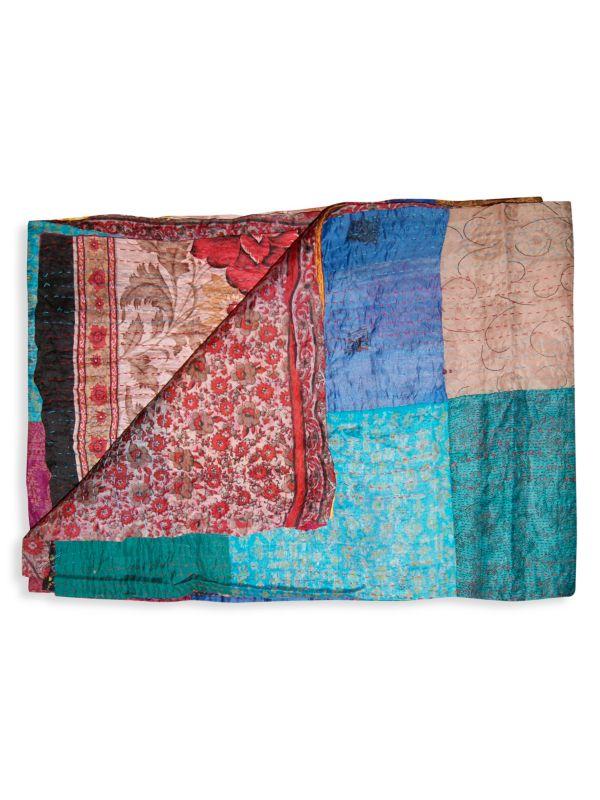 TAJ HOTEL Kantha Silk Throw