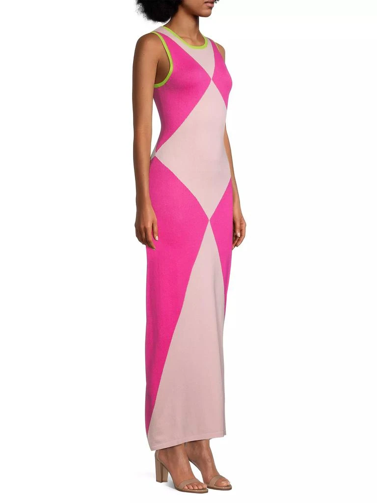 Victor Glemaud Colorblock Knit Maxi Dress 4