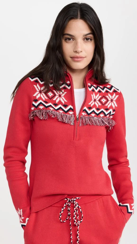 The Upside Keystone Blanche Half Zip Sweatshirt 1