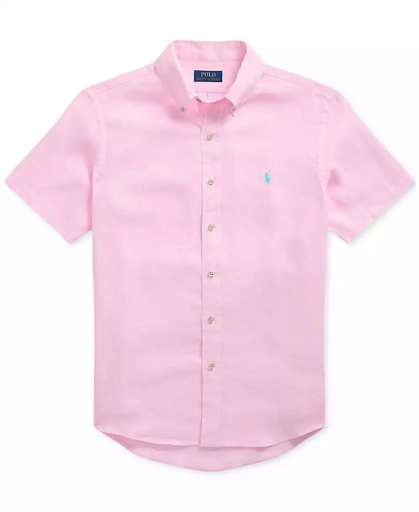 Ralph Lauren Men's Short-Sleeve Linen Button-Up 5