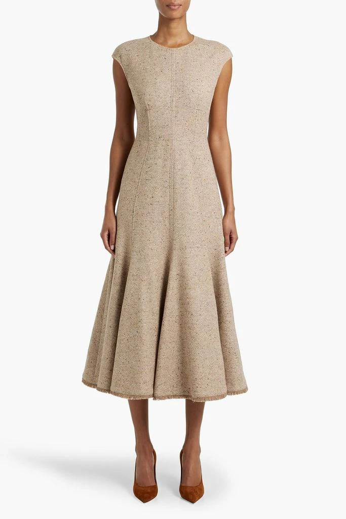 Gabriela Hearst Crowther Donegal wool and cashmere-blend midi dress 2