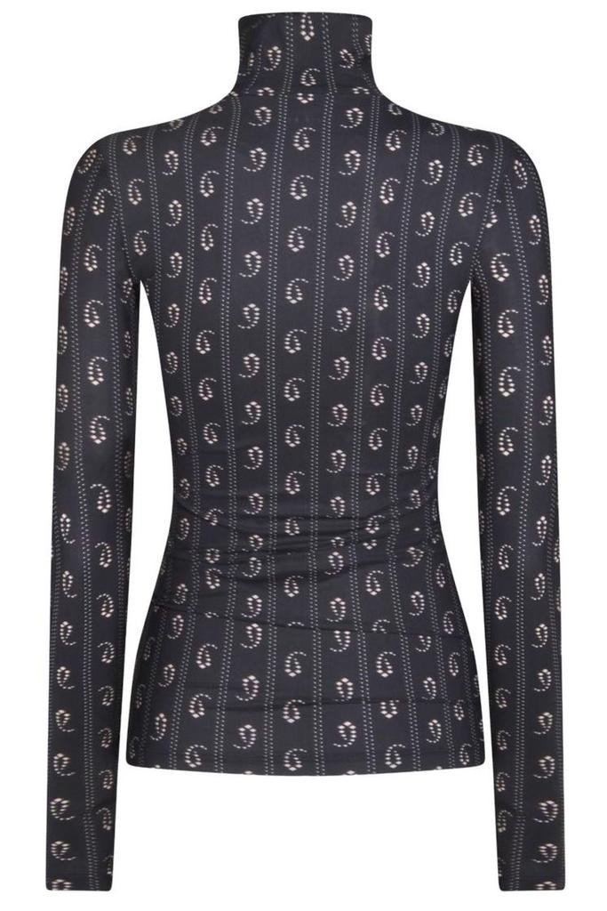 Tory Burch Silk and cotton tunic with pixelated logo print
