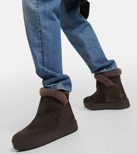 See by Chloé Juliet shearling-lined suede ankle boots 4