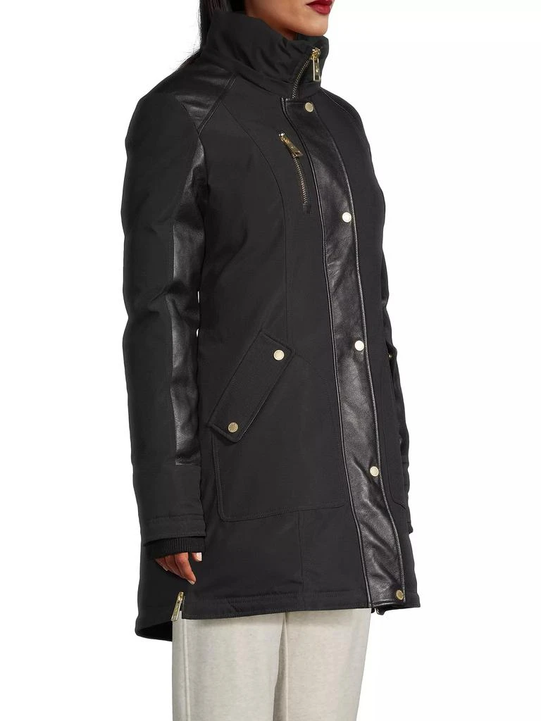 Nicole Benisti Chelsea Hooded Shearling-Embellished Coat 4