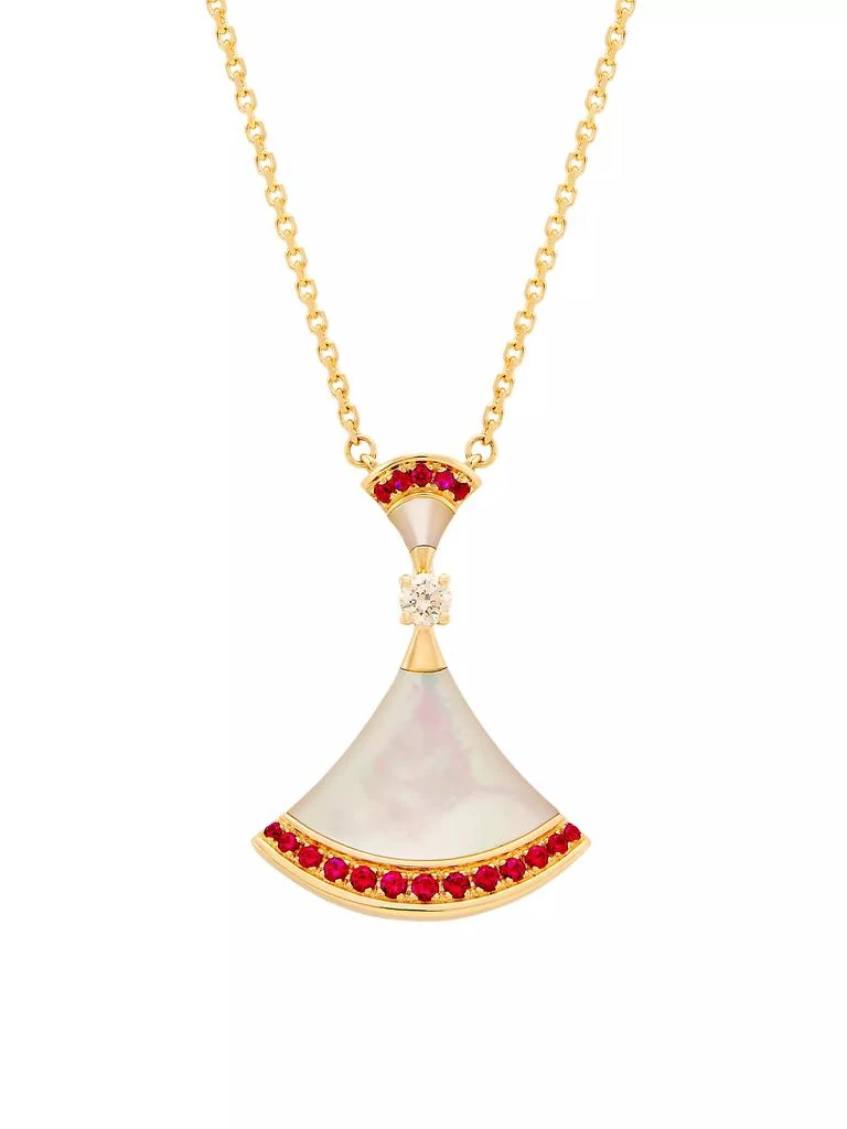 BVLGARI ​Divas' Dream 18K Rose Gold, Mother-Of-Pearl & Diamond Pendant Necklace 1