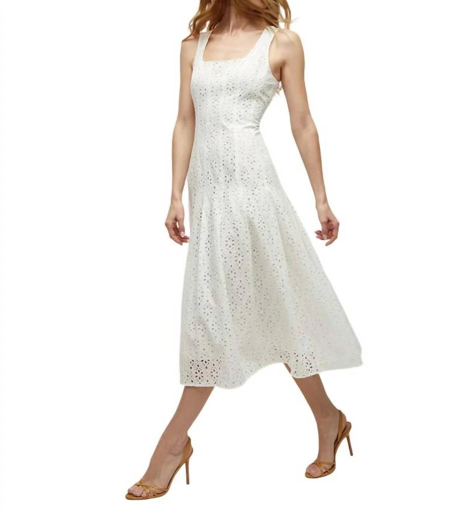 VERONICA BEARD Jolie Dress In White 2