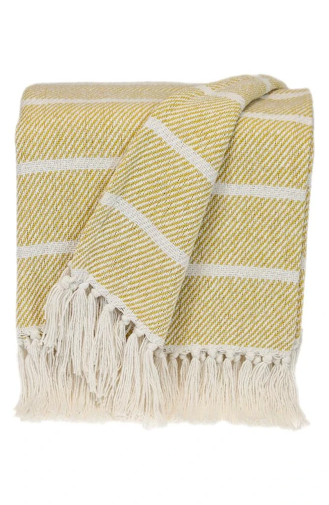 Parkland Mio Stripe Fringe Throw Blanket 1