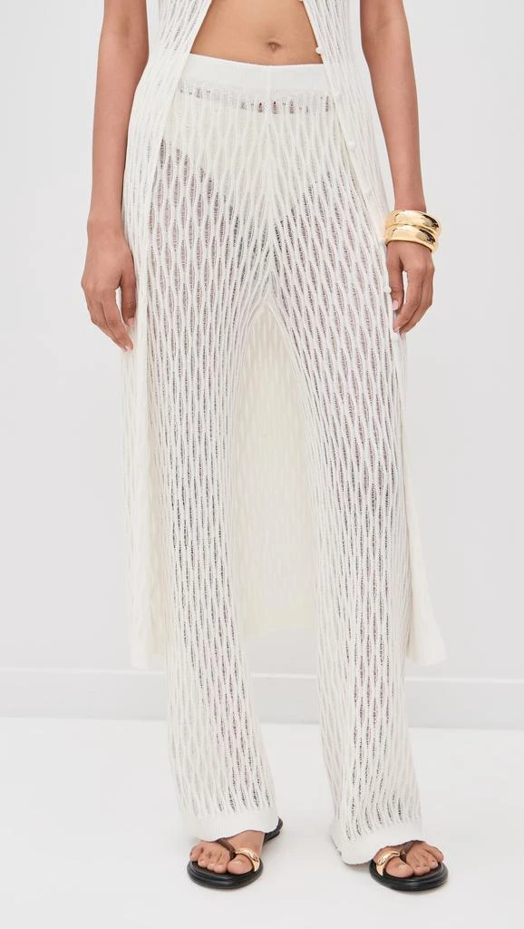 MINKPINK Kirra Pointelle Knit Pants 1