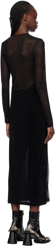 lesugiatelier Black Ribbon Maxi Dress 3