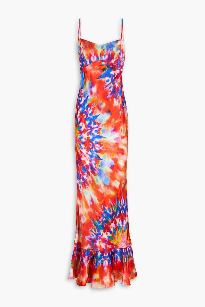 knee length dresses for ladies Navy & Tan Floral Mimi Midi Dress