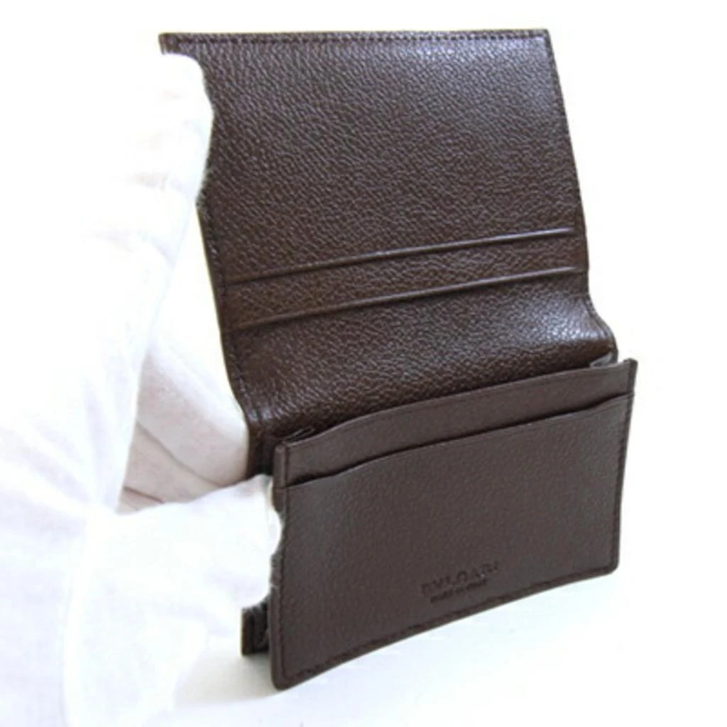 BVLGARI Pvc Leather Business Card Case (Pre-Owned) 3