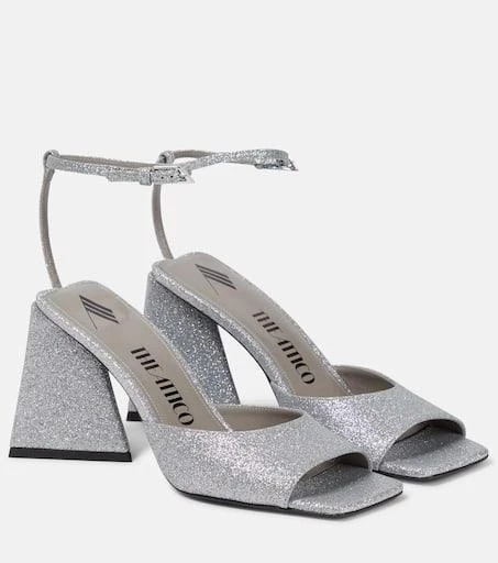 The Attico Piper 85 glitter-embellished sandals 1