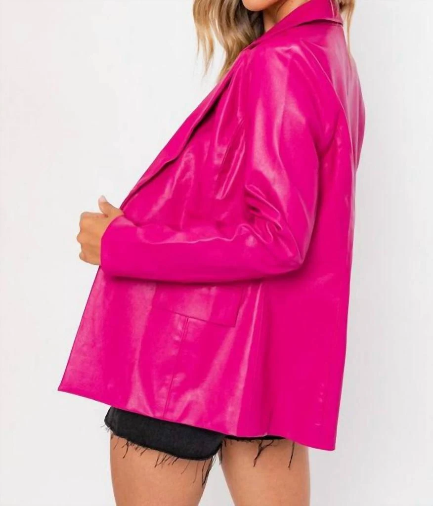 LE LIS Le Lis - Dylan Vegan Leather Blazer 3
