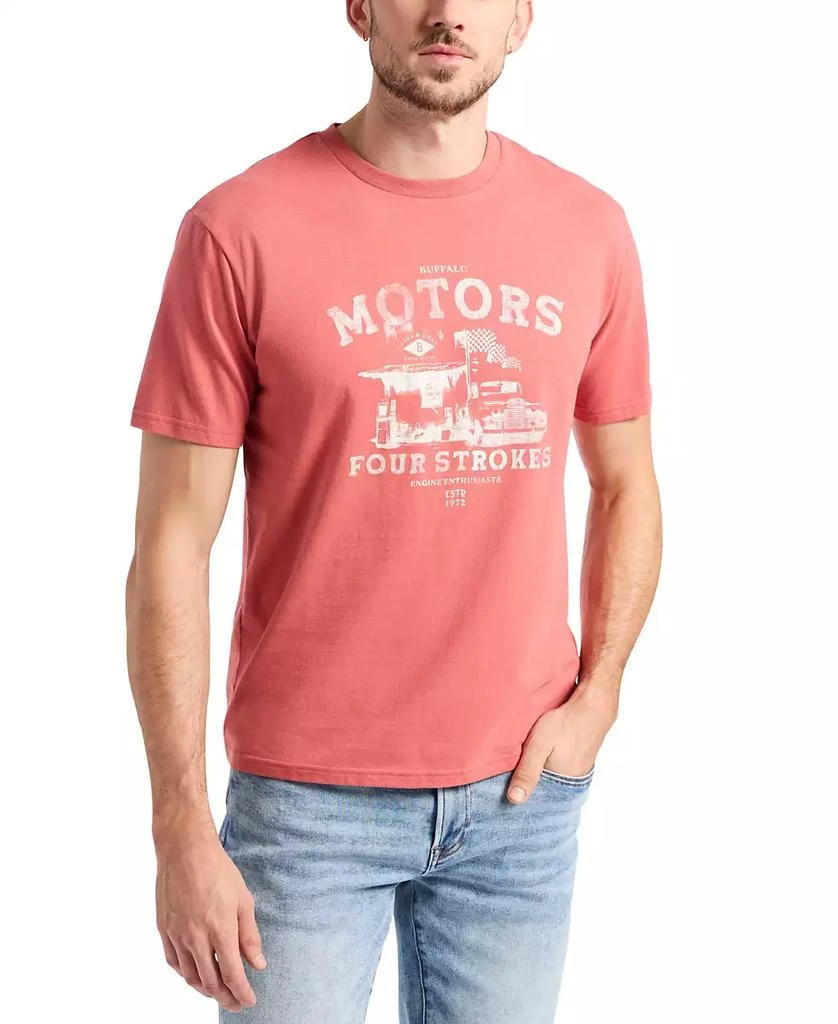 BUFFALO David Bitton Men's Trokes Graphic with Motors Print T-Shirt 6