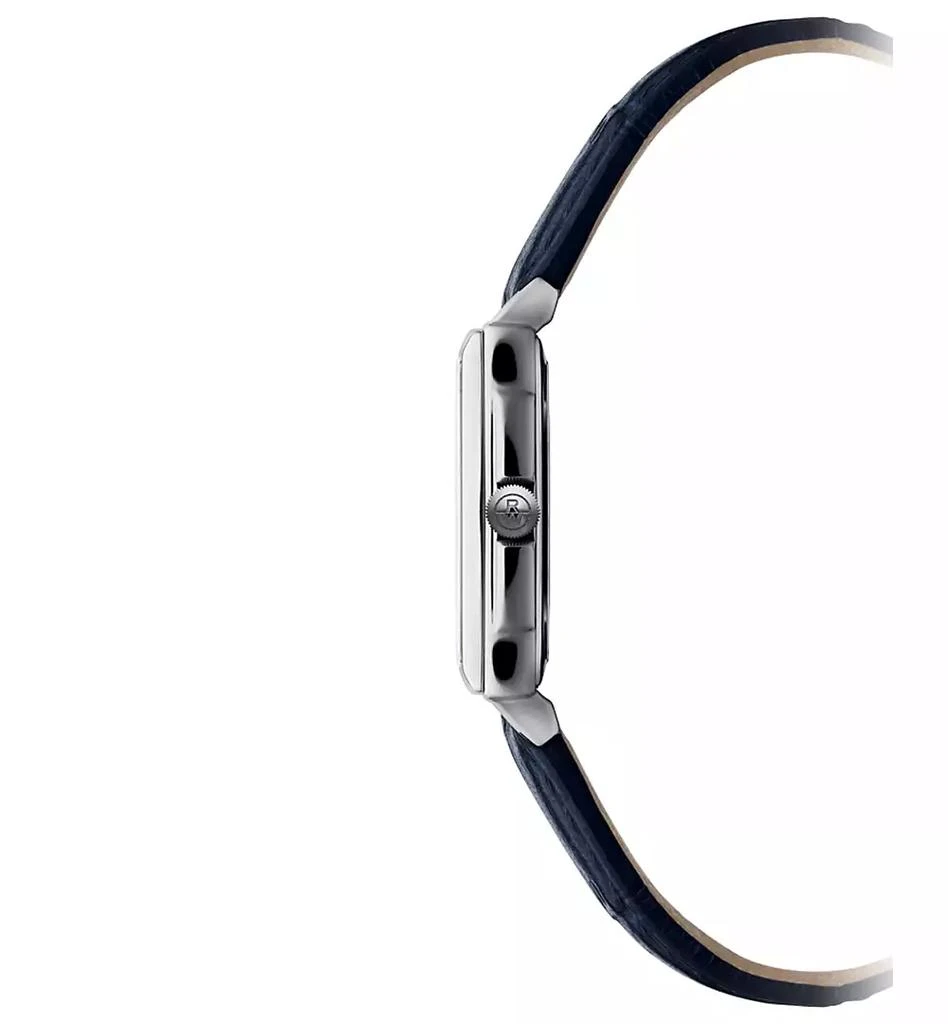 Raymond Weil Women
s Swiss Toccata Blue Leather Strap Watch 22.6x28.1mm 2