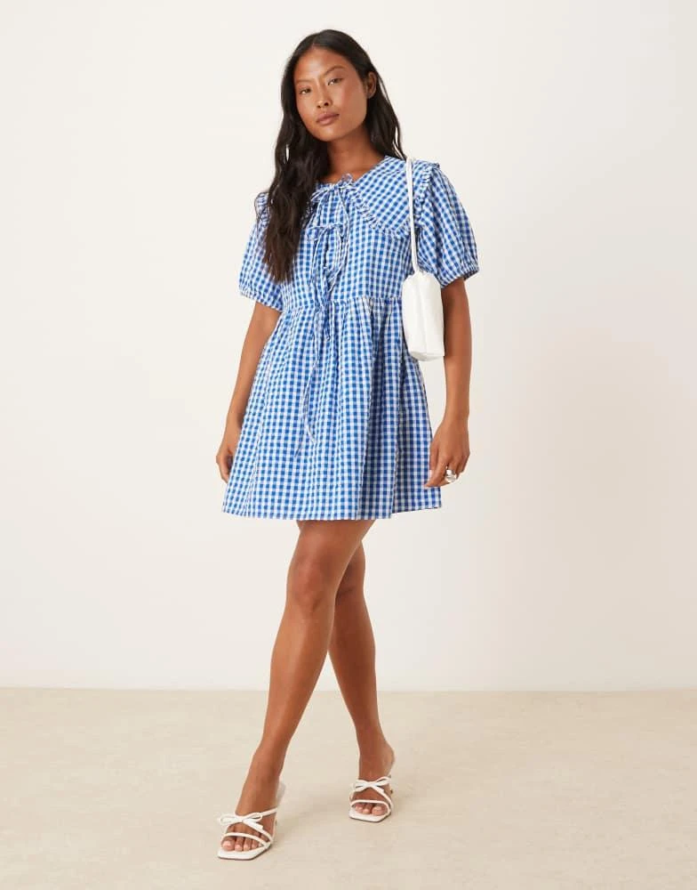 blue dress for baby girl Celena Mini Dress Light Blue Burnout Petite main image 1