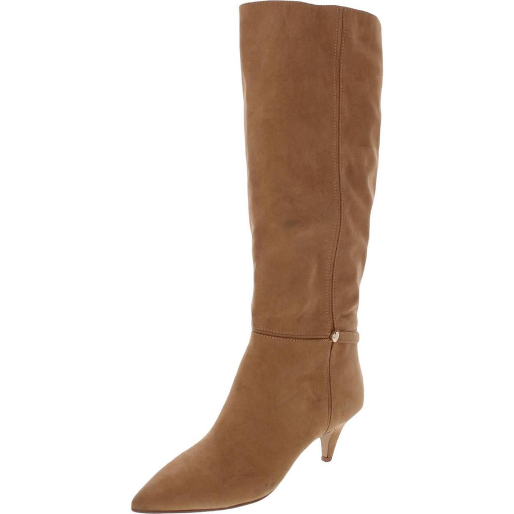 Isaac Mizrahi Abbot Womens Faux Suede Kitten Heel Knee-High Boots
