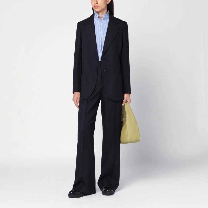 Prada Blue wool wide trousers 2
