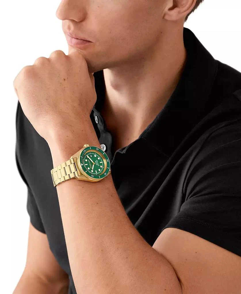 Michael Kors Men's Maritime Three-Hand Gold-Tone Stainless Steel Watch 42mm 4