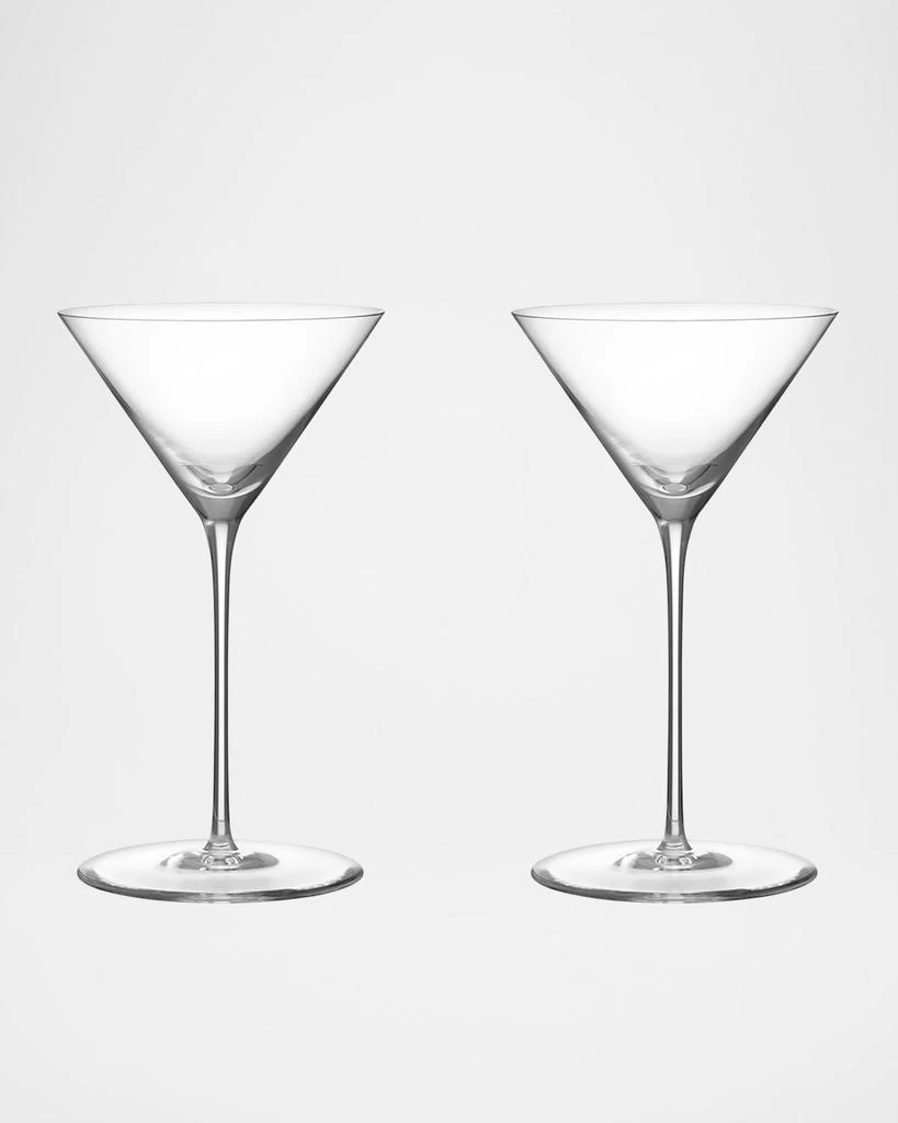 Orrefors Geometry 7 oz. Martini Glasses, Set of 2 3